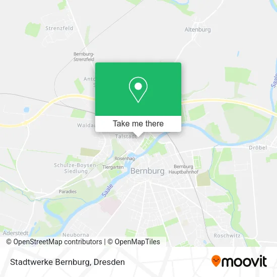 Карта Stadtwerke Bernburg