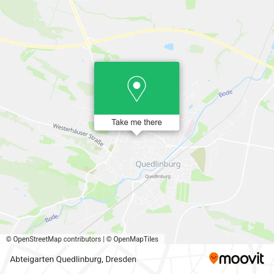 Карта Abteigarten Quedlinburg
