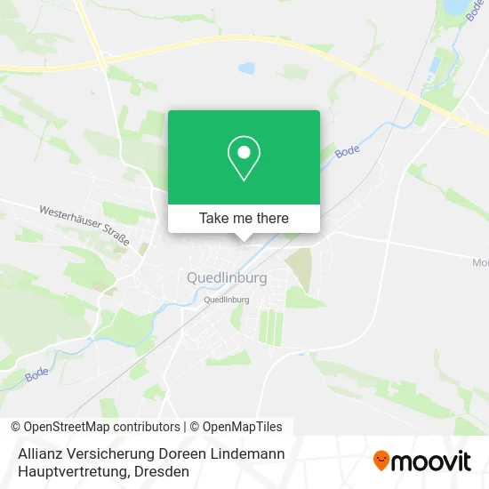 Карта Allianz Versicherung Doreen Lindemann Hauptvertretung