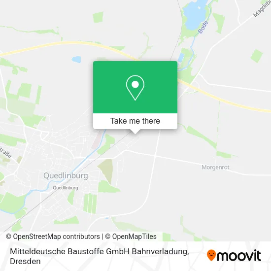 Карта Mitteldeutsche Baustoffe GmbH Bahnverladung