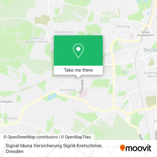Карта Signal Iduna Versicherung Sigrid Kretschmer