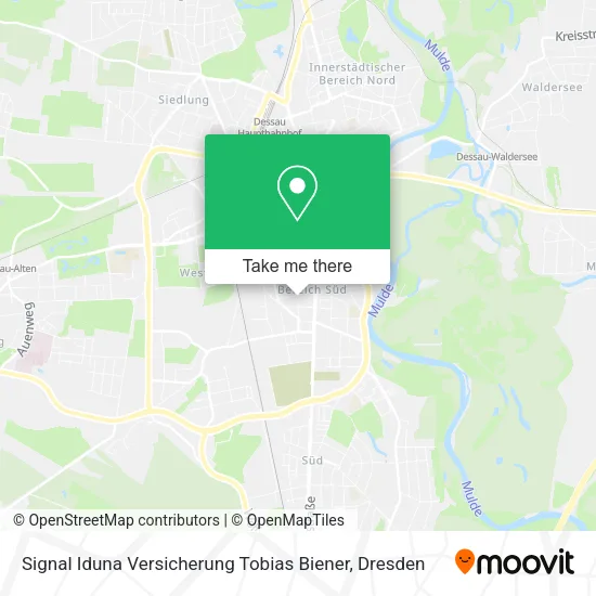 Карта Signal Iduna Versicherung Tobias Biener