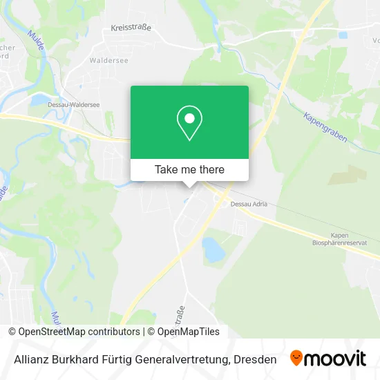 Карта Allianz Burkhard Fürtig Generalvertretung