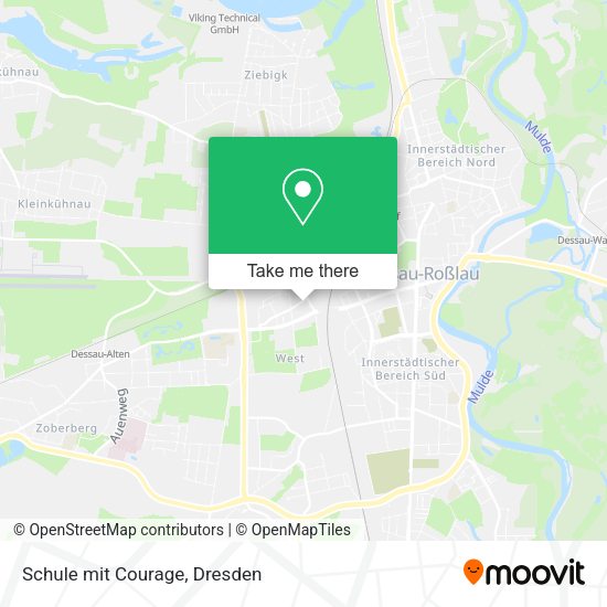 Карта Schule mit Courage