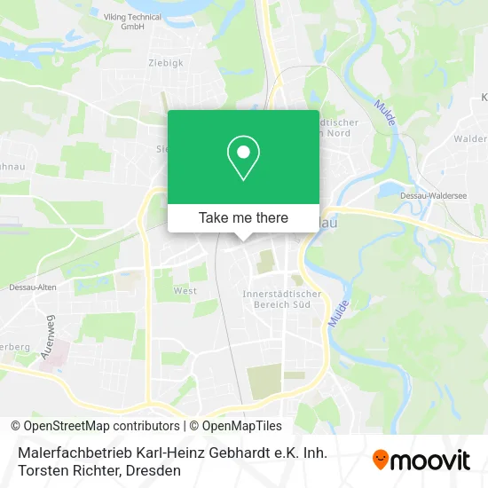 Карта Malerfachbetrieb Karl-Heinz Gebhardt e.K. Inh. Torsten Richter