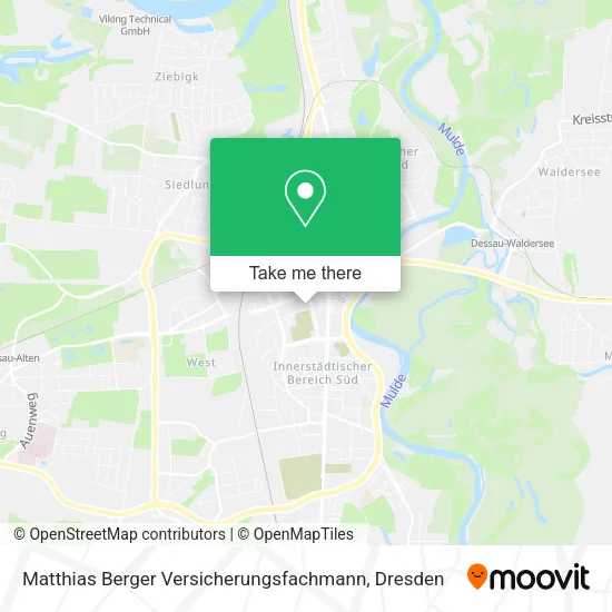 Карта Matthias Berger Versicherungsfachmann