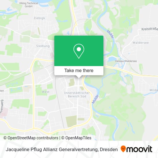 Карта Jacqueline Pflug Allianz Generalvertretung