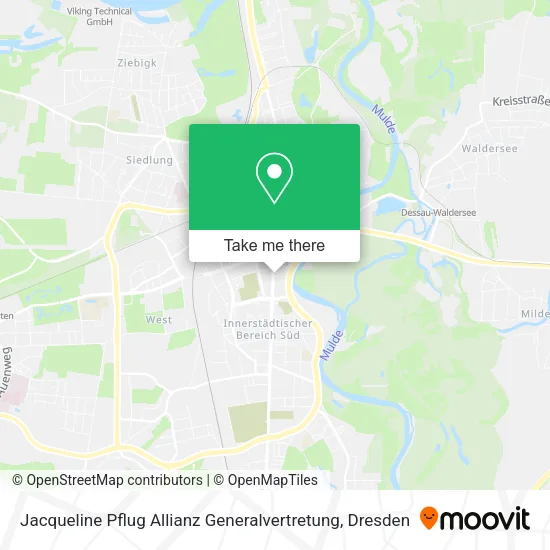 Карта Jacqueline Pflug Allianz Generalvertretung