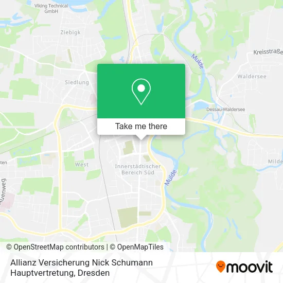 Карта Allianz Versicherung Nick Schumann Hauptvertretung