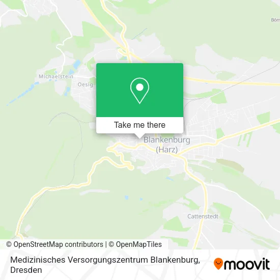 Карта Medizinisches Versorgungszentrum Blankenburg