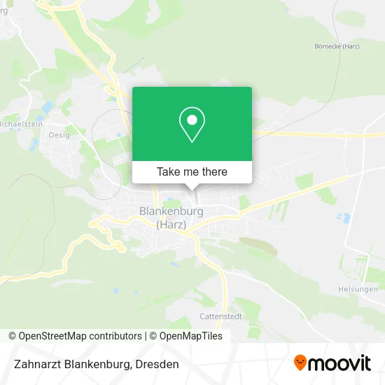 Карта Zahnarzt Blankenburg