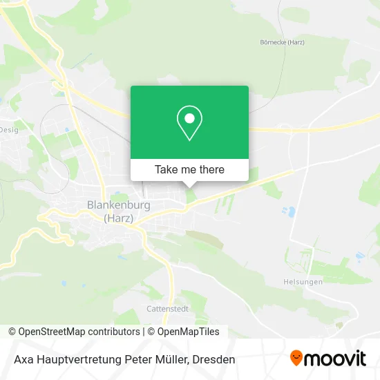 Карта Axa Hauptvertretung Peter Müller