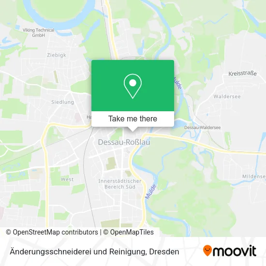 Карта Änderungsschneiderei und Reinigung