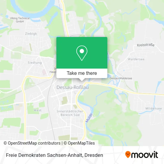 Карта Freie Demokraten Sachsen-Anhalt
