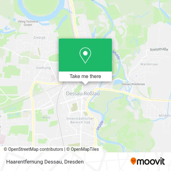 Карта Haarentfernung Dessau