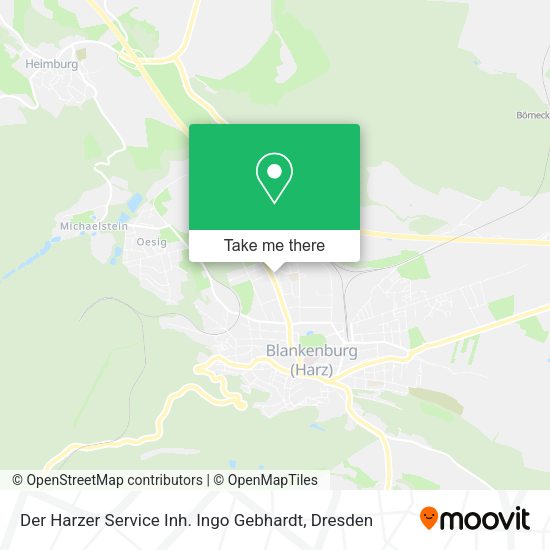 Карта Der Harzer Service Inh. Ingo Gebhardt