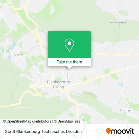Карта Stadt Blankenburg Technischer
