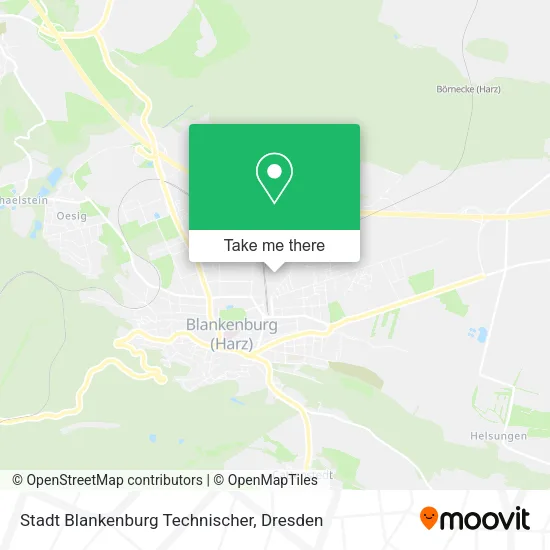 Карта Stadt Blankenburg Technischer