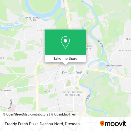 Карта Freddy Fresh Pizza Dessau-Nord