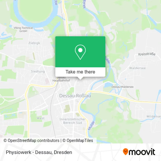 Physiowerk - Dessau map
