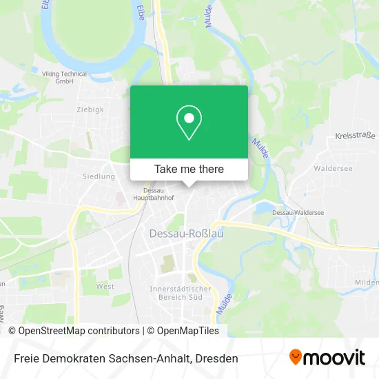Карта Freie Demokraten Sachsen-Anhalt