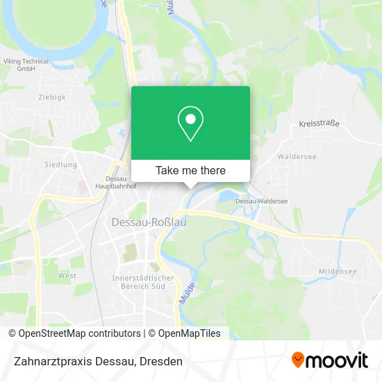 Карта Zahnarztpraxis Dessau