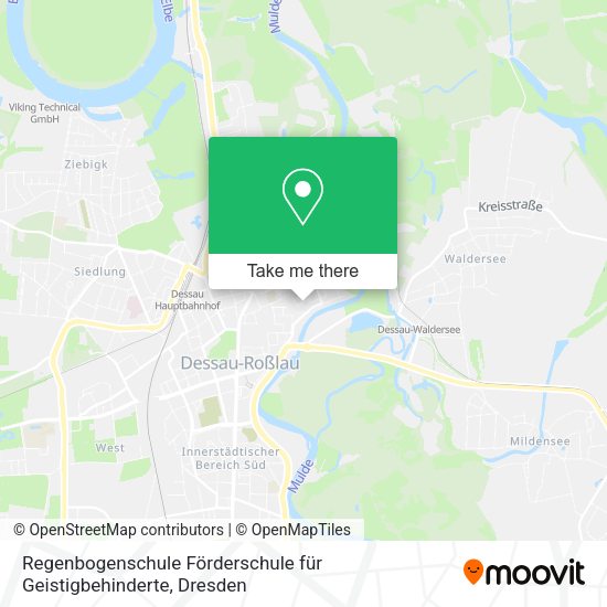 Карта Regenbogenschule Förderschule für Geistigbehinderte