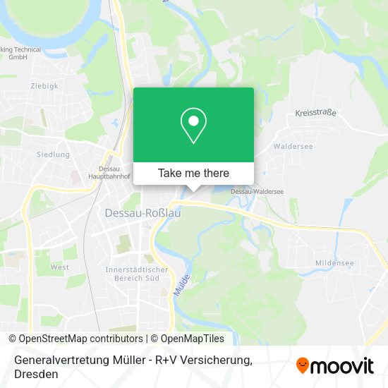 Карта Generalvertretung Müller - R+V Versicherung