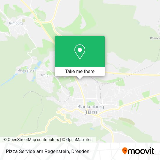 Карта Pizza Service am Regenstein