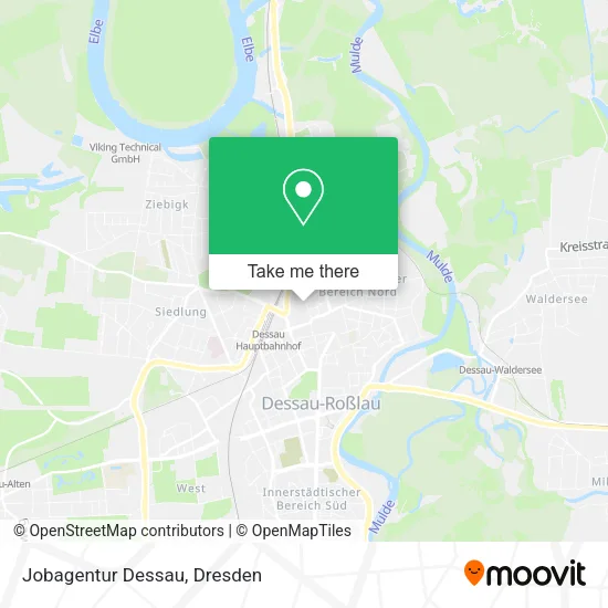 Карта Jobagentur Dessau