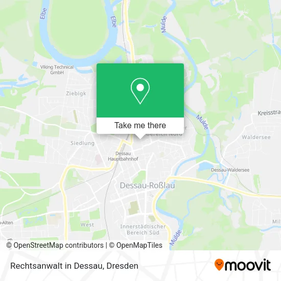 Карта Rechtsanwalt in Dessau
