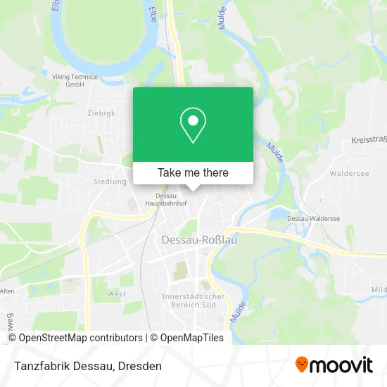 Карта Tanzfabrik Dessau