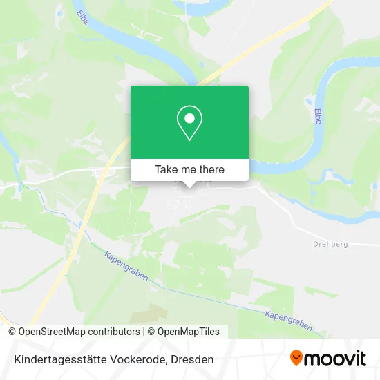 Карта Kindertagesstätte Vockerode