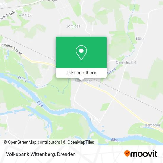 Карта Volksbank Wittenberg