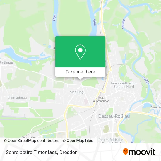Карта Schreibbüro Tintenfass