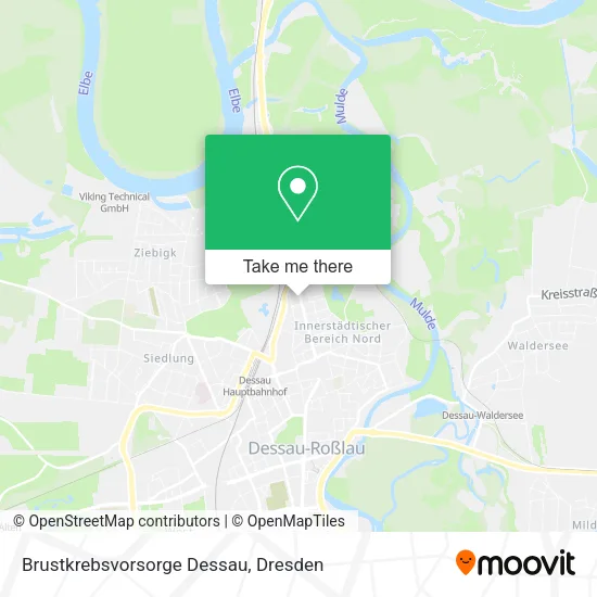 Карта Brustkrebsvorsorge Dessau