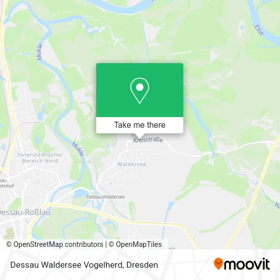 Карта Dessau Waldersee Vogelherd