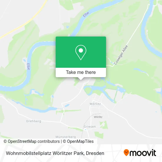 Карта Wohnmobilstellplatz Wörlitzer Park