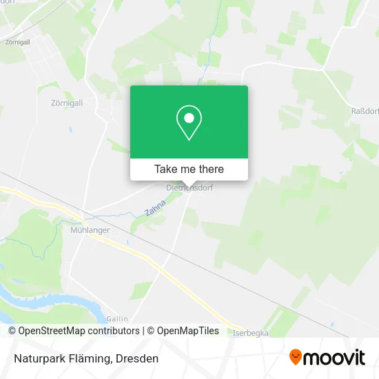 Карта Naturpark Fläming