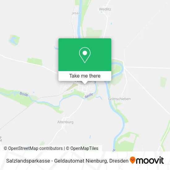 Карта Salzlandsparkasse - Geldautomat Nienburg