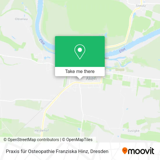 Карта Praxis für Osteopathie Franziska Hinz
