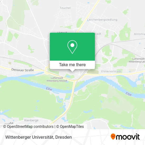 Карта Wittenberger Universität
