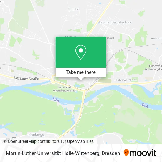 Карта Martin-Luther-Universität Halle-Wittenberg
