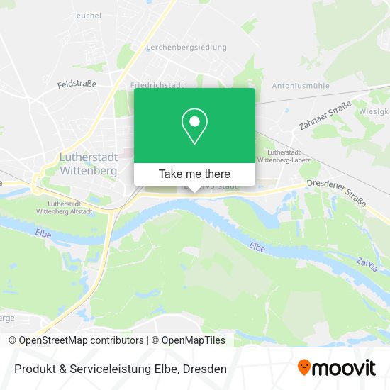 Карта Produkt & Serviceleistung Elbe