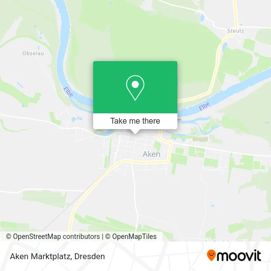 Aken Marktplatz map
