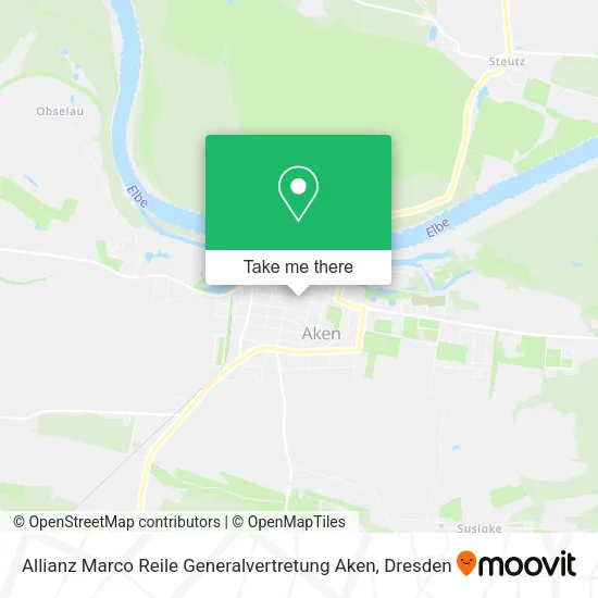 Карта Allianz Marco Reile Generalvertretung Aken