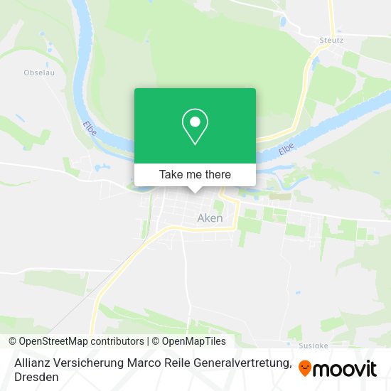 Карта Allianz Versicherung Marco Reile Generalvertretung