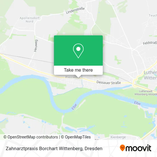 Карта Zahnarztpraxis Borchart Wittenberg
