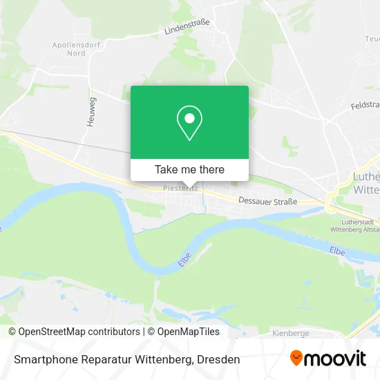 Карта Smartphone Reparatur Wittenberg