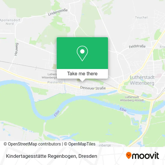 Карта Kindertagesstätte Regenbogen
